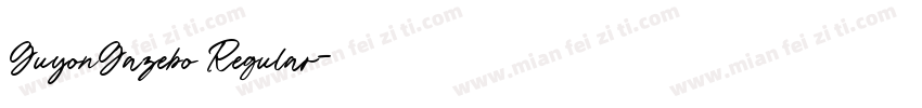GuyonGazebo Regular字体转换